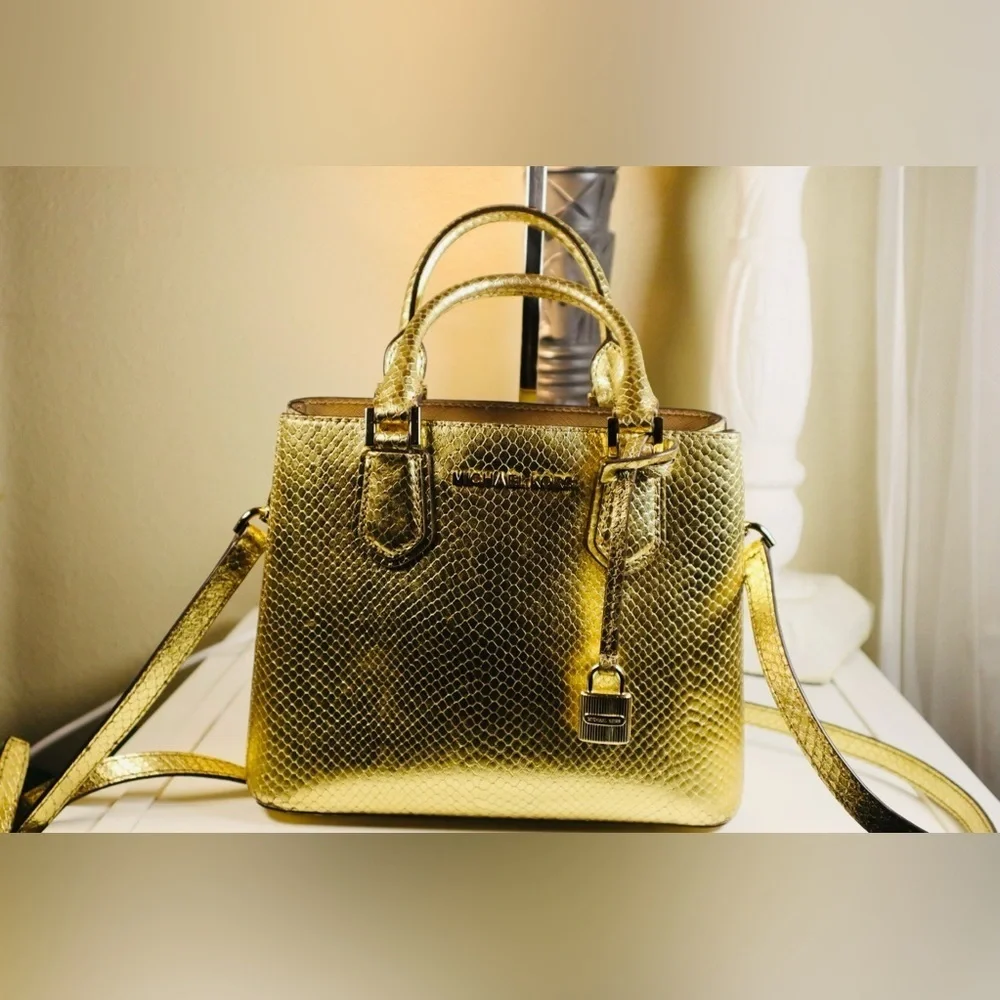 Michael Kors Adele Satchel Handbag Large Msrp:$398.00